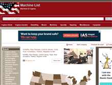 Tablet Screenshot of machinelist.us